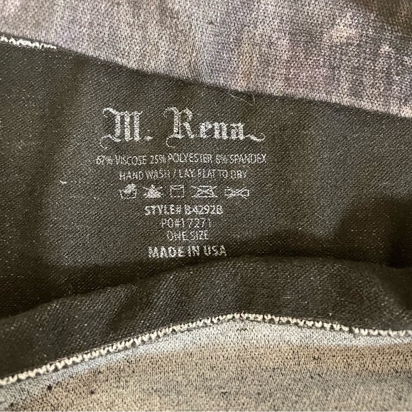 M Rena Leggings Animal Print and Geometric Print Gently Worn High Waist One Size - Picture 8 of 8